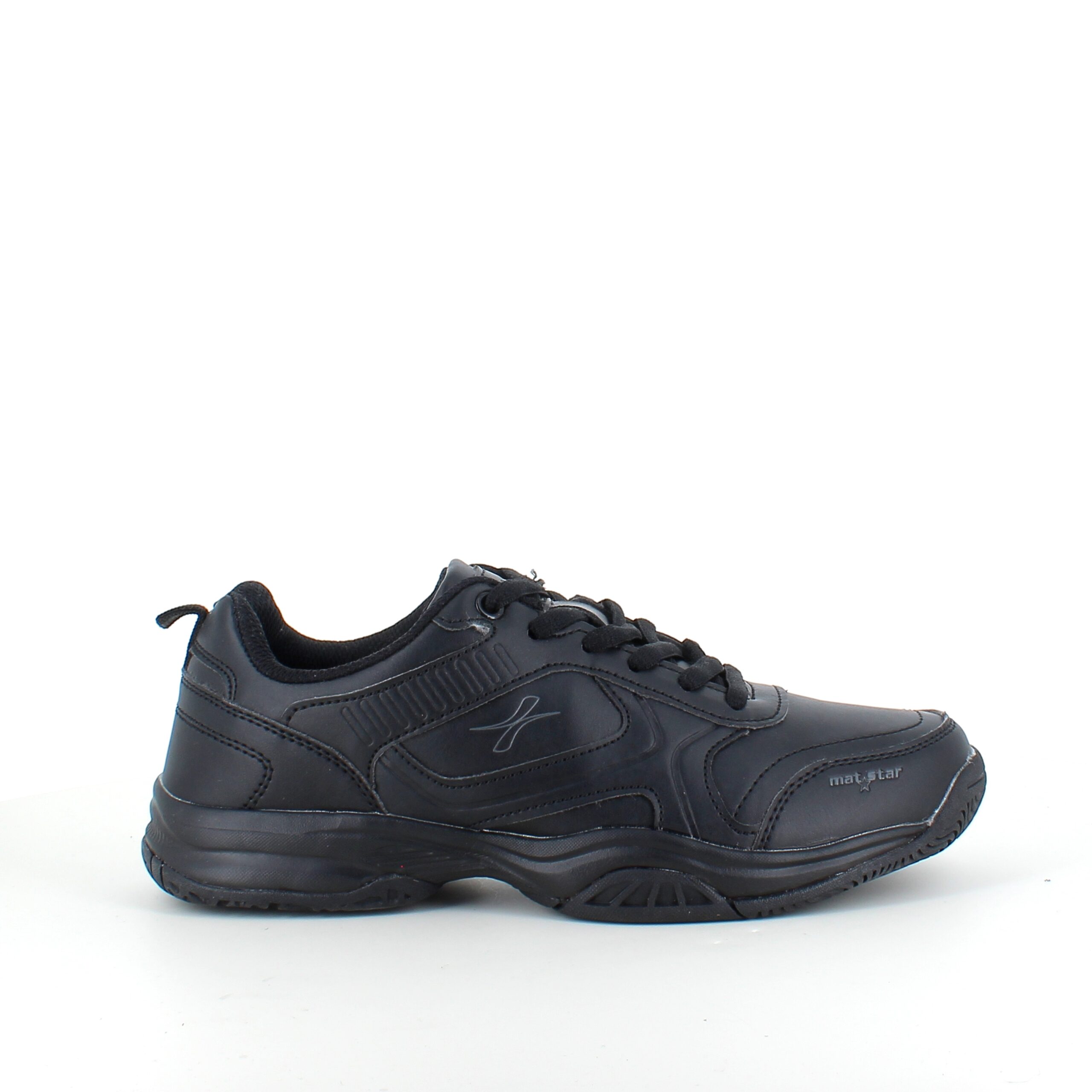 Svarta sneakers med hålfotsstöd