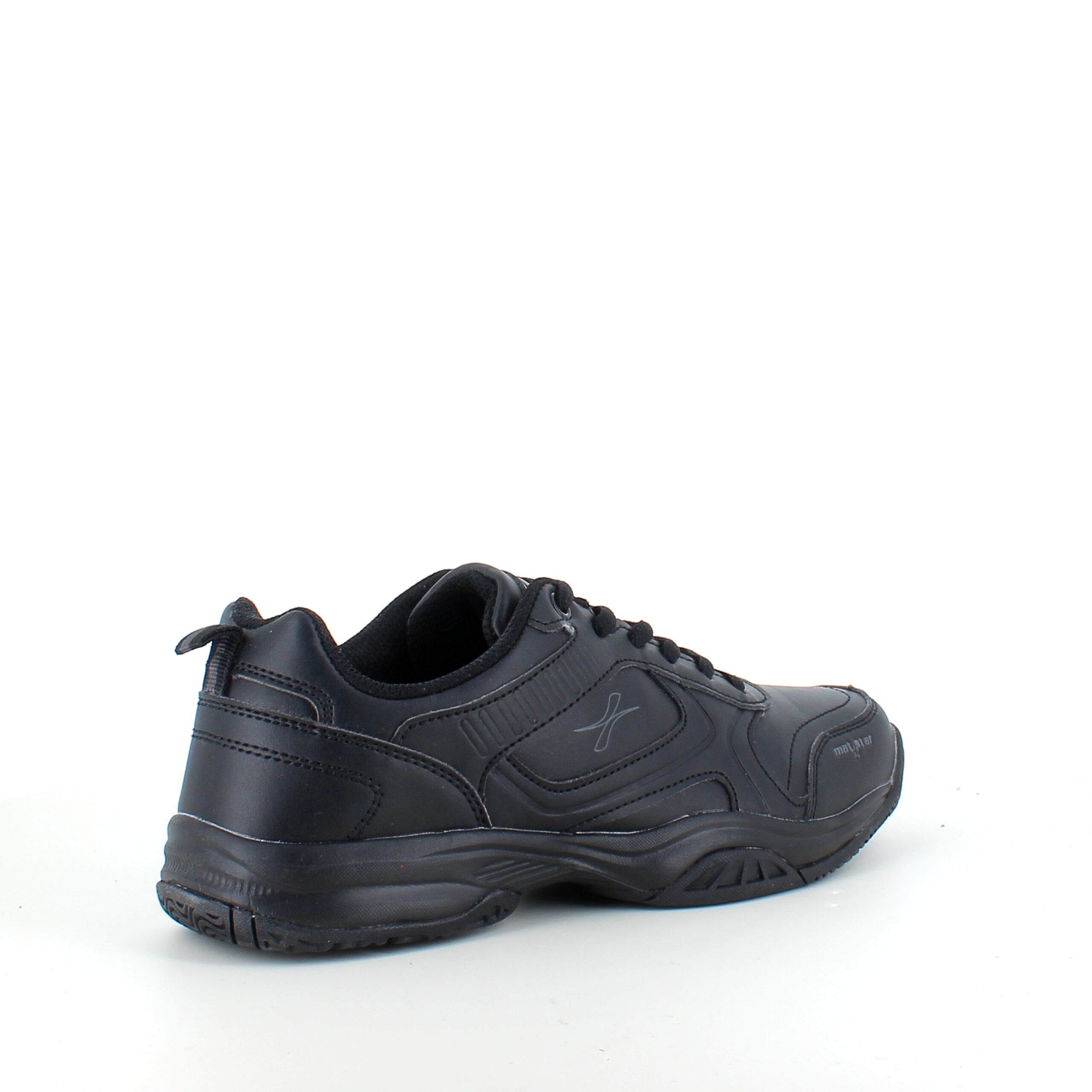 Svarta sneakers med hålfotsstöd