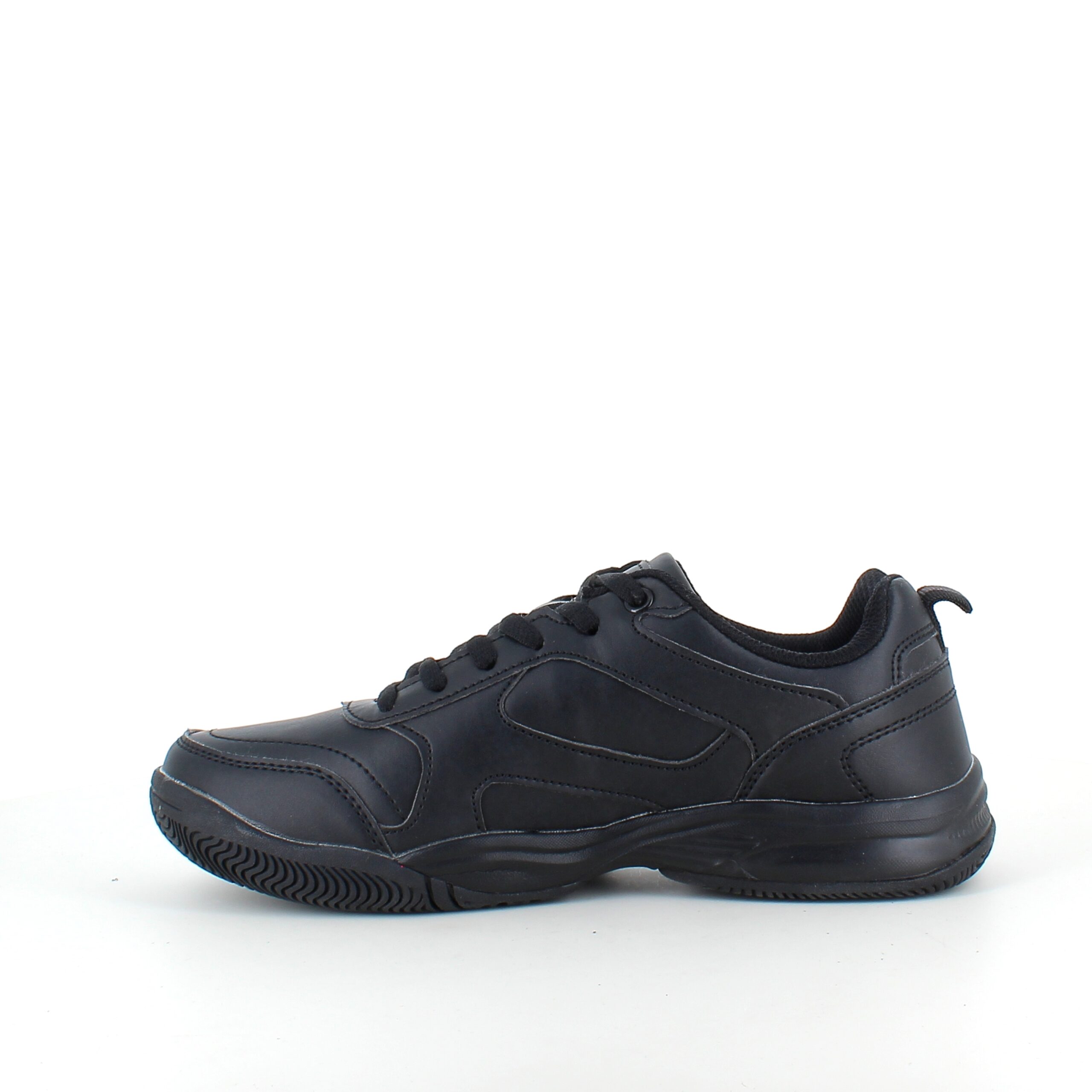 Svarta sneakers med hålfotsstöd