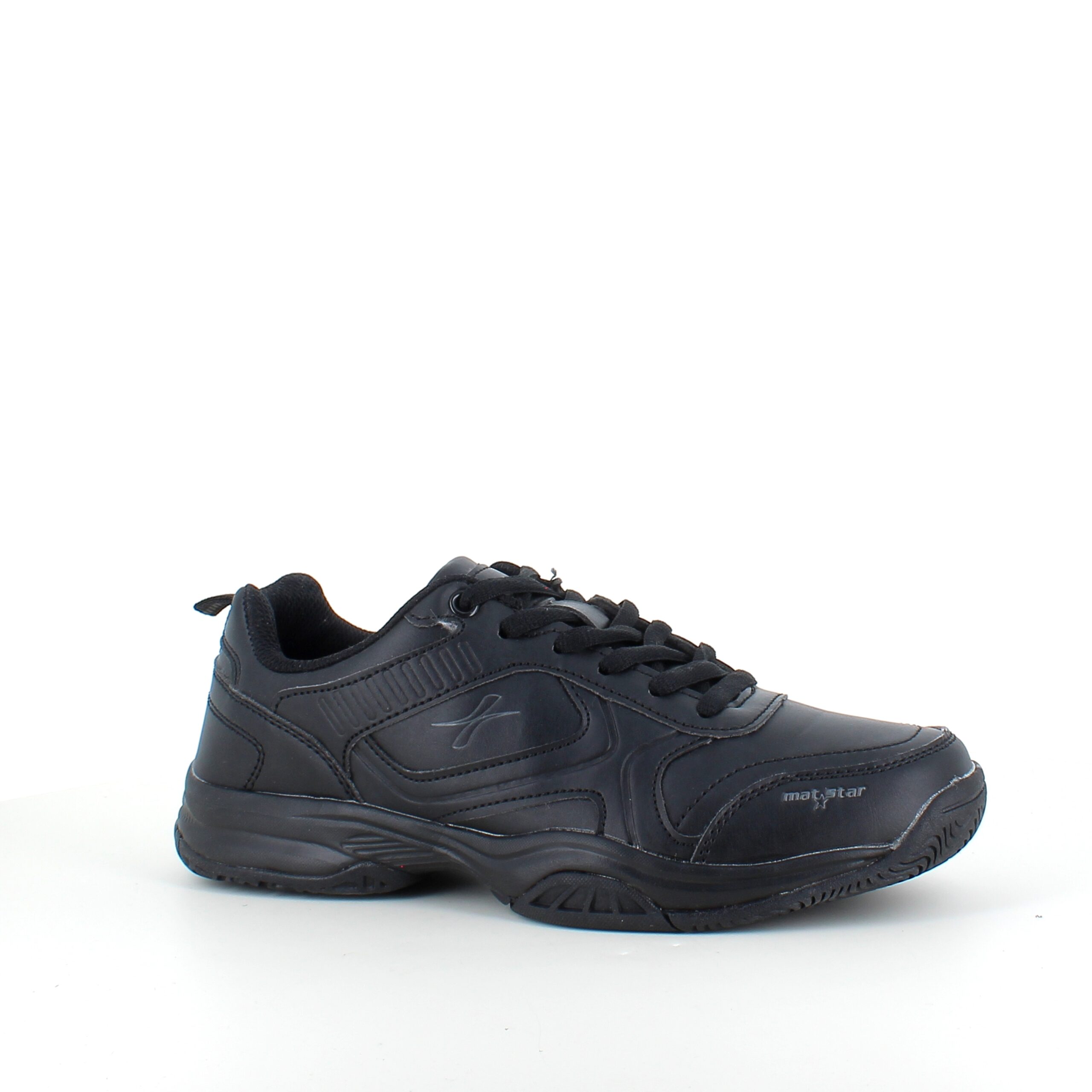 Svarta sneakers med hålfotsstöd