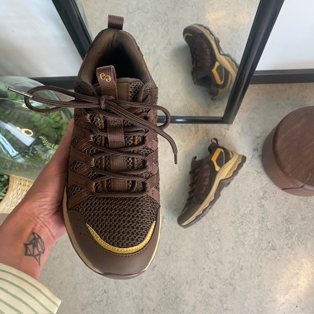 Brun Green Comfort sko med mycket stötdämpning