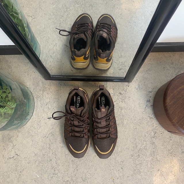 Brun Green Comfort sko med mycket stötdämpning