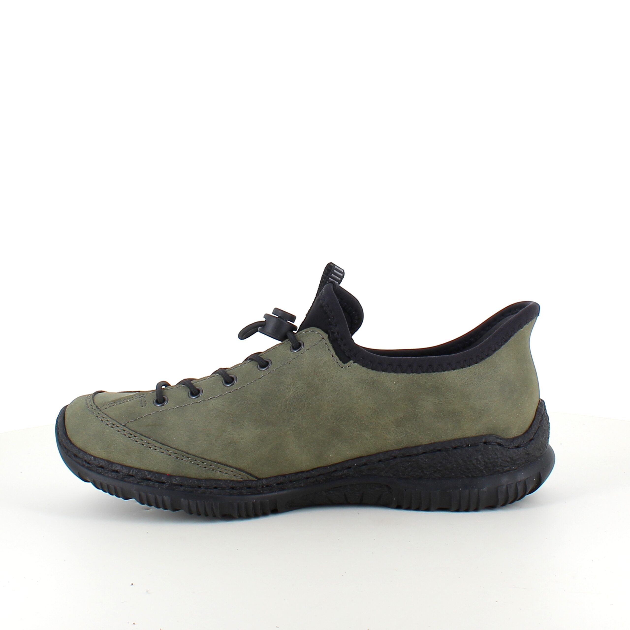 Olivengrön Rieker slip-on sneakers