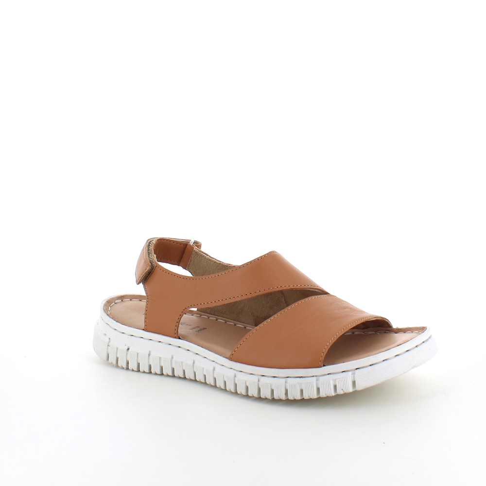 Mjuka bruna lädersandaler från Relaxshoe