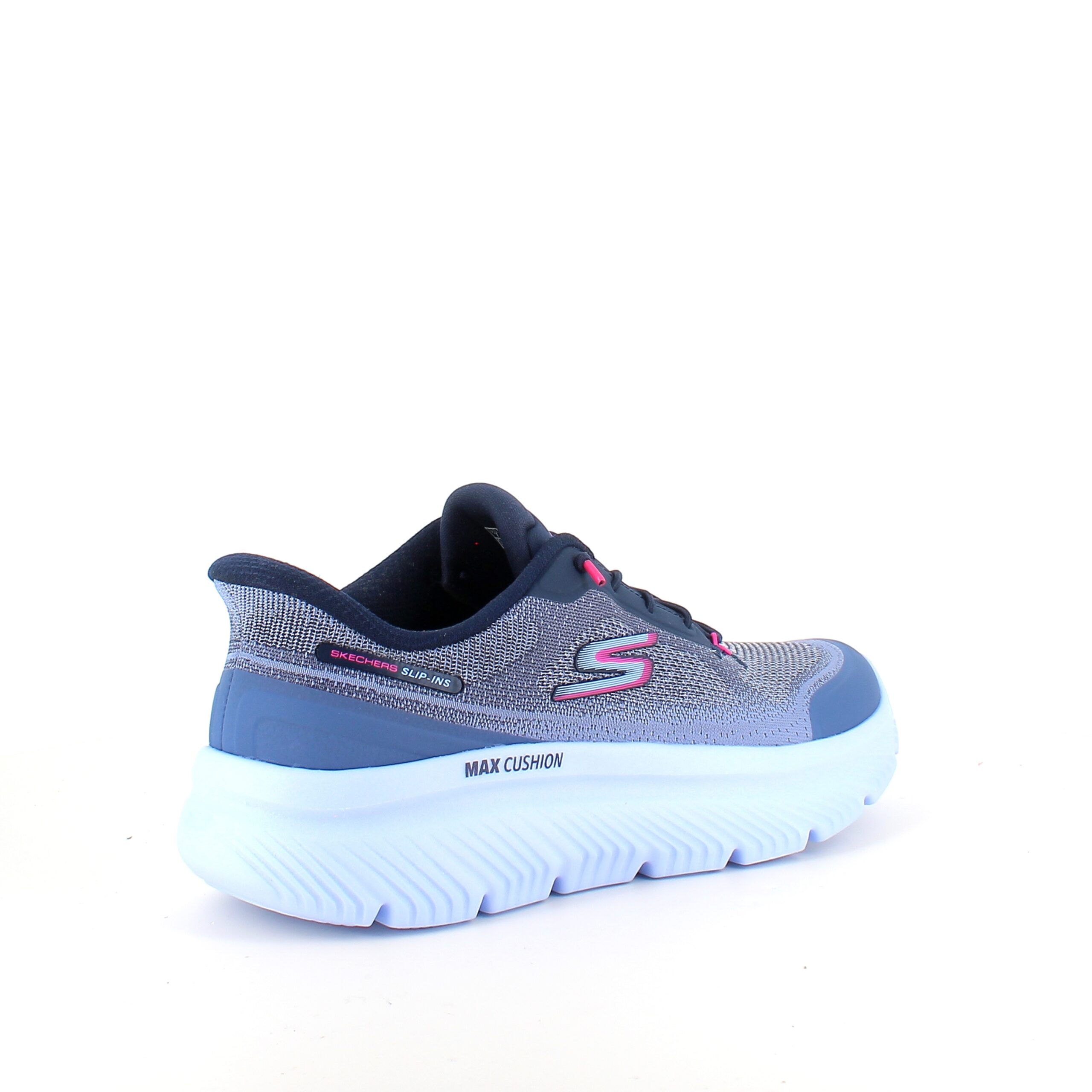 Skechers slip-in skor i blått med Max Cushion